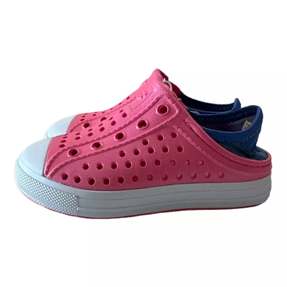 Skechers Girl's Foamies Slip On Machine Washable Bumper Toe Guzman Steps Sneaker - Picture 3 of 3